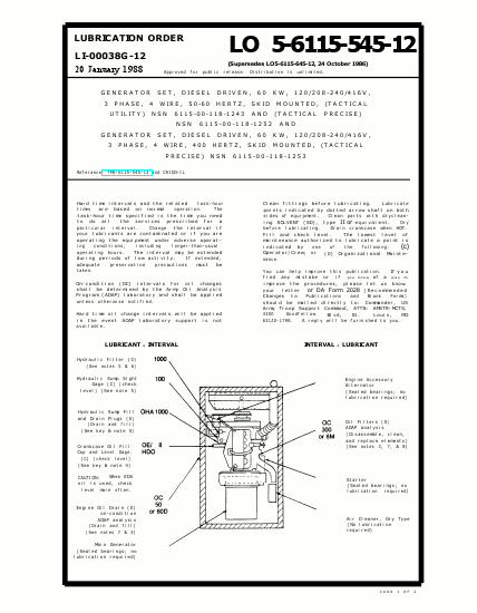 LO 5-6115-545-12 Technical Manual